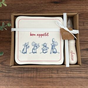 🆕 Rae Dunn | Ratatouille "Bon Appétit" Cheese 🧀 Plate with Knife!